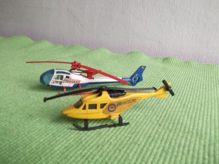 Dva helikoptera - Majorette i Matchbox iz `70ih