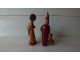 Dve drvene Ruske figure ručno dekorisane slika 2