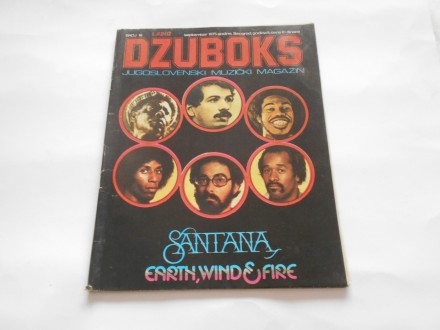 Džuboks br.16 sep,1975. Santana, earth,wind &;; fire