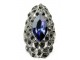 EKSKLIZIVAN srebrni prsten JOLOIT, dimni KVARC,nov slika 3