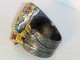 EKSKLUZIVAN srebrni prsten,GRANAT,SAFIR,prir.kamen,NOV slika 3