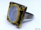 EKSKLUZIVAN srebrni prsten,KALCEDON,prir.drag kamen,NOV slika 3