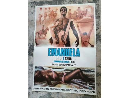 EMANUELA BELA I CRNA 1976 - FILMSKI POSTER
