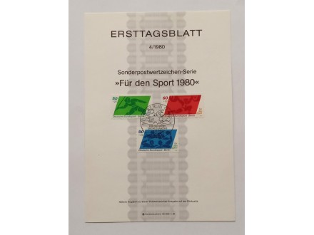 ETB Nemačka  - Bacanje Koplja - Sport - 1980.g