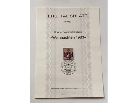 ETB Nemačka  - Božić - 1983.g