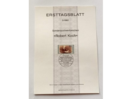 ETB Nemačka  - Robert Koch - 1982.g