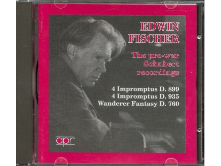 Edwin Fischer ‎– The Pre-War Schubert Recordings