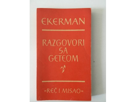 Ekerman - Razgovori sa Geteom