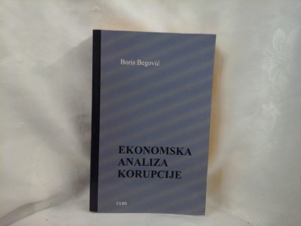 Ekonomska anliza korupcije Boris Begović