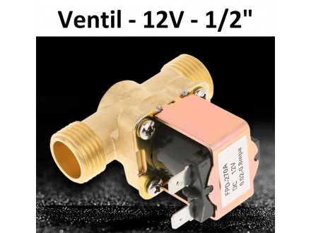 Elektromagnetni ventil - 8 bar - 12 V - 1/2 cola - NC