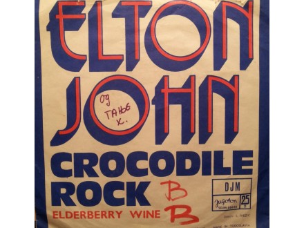Elton John - Crocodile Rock, 7`, Single