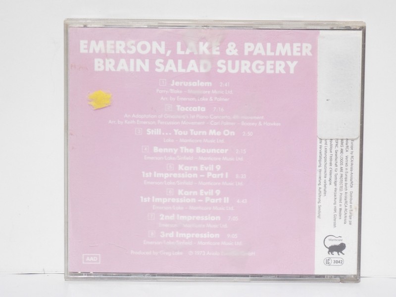 Emerson, Lake and Palmer - Brain salad surgery