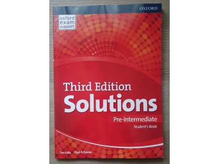 Engleski SOLUTIONS Third Edition pre- intermediate 1. r