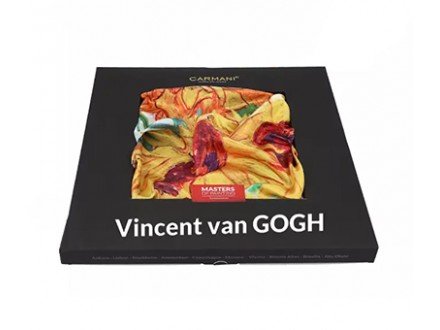 Ešarpa - Shawl, Van Gogh, Sunflowers, 90x90 cm - Van Gogh