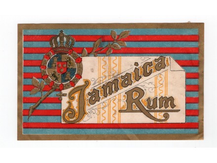 Etiketa za rum: Jamaica rum, 2 kom