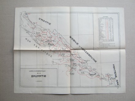 Etnografska karta Dalmacije ( 1910 )