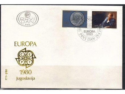Europa CEPT 1980.,FDC