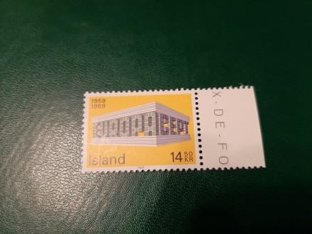 Evropa cept Island 1969 raspar cisto