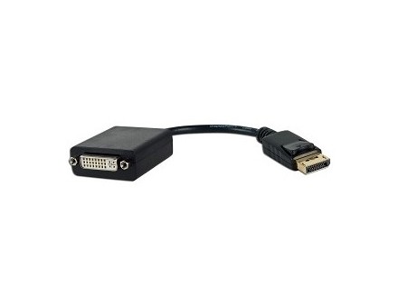 FAST ASIA Kabl adapter DisplayPort (M) - DVI-I Dual link (F) crni