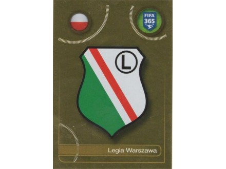 FIFA 365 2017 sličica br.343 grb Legia Warszawa