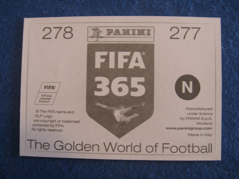FIFA 365 - SLICICA BROJ: 277/278