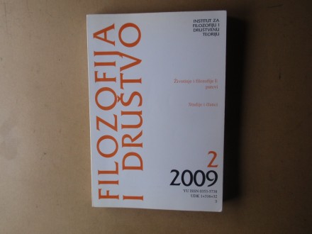 FILOZOFIJA I DRUŠTVO broj 2 / 2009