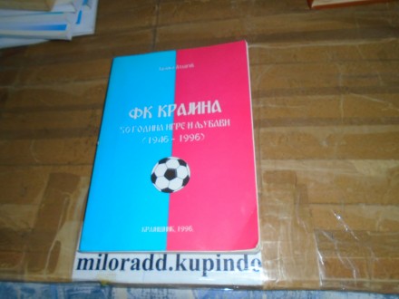 FK Krajina 50 godina igre i ljubavi 1946-1996