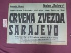FUDBAL: SARAJEVO - CRVENA ZVEZDA 15.11.1953 - PLAKAT