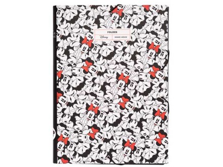 Fascikla A4 - Disney Minnie Mouse Rocks, The Dots, elastic - Disney Mickey &; Minnie