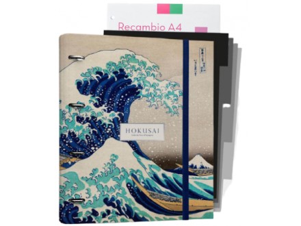 Fascikla Organajzer 4R - Kokonote Hokusai, Dividers 100 str - Kokonote Hokusai