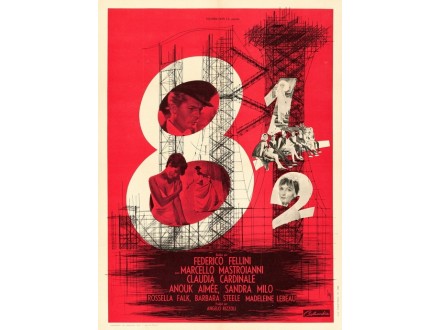 Federico Fellini / Felini - 8½ reprodukcija (A3 format)