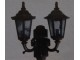 Fenjer dvokraki - zidna lampa 3/10-crna slika 1