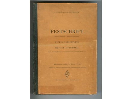 Festschrift zum 70. Geburtstag von Prof. Dr. Otto Pötzl