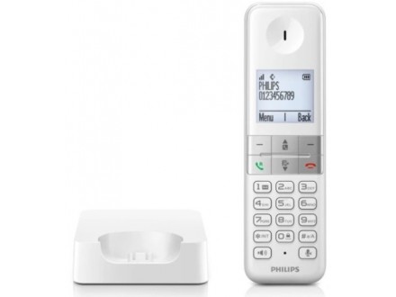 Fiksni bezicni telefon Philips D470 Ekran1.8inc, BLOCK, Polifon, White