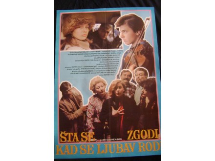 Filmski poster ŠTA SE ZGODI KAD SE LJUBAV RODI 1984