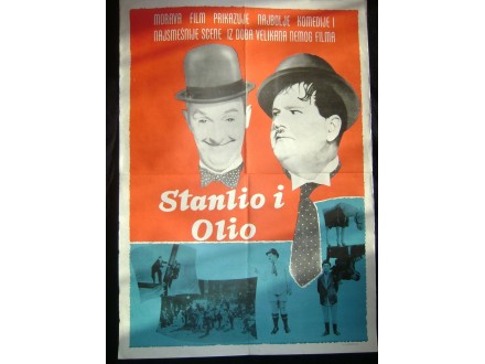 Filmski poster STANLIO I OLIO Stan Laurel Oliver Ha