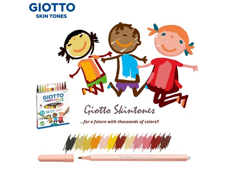 Flomasteri Fila Giotto skin tones 1/12 Art. 526900
