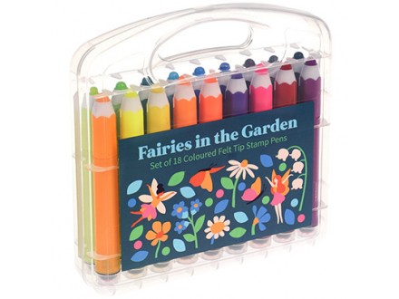 Flomasteri - set 18, Fairies In The Garden - Fairies In The Garden