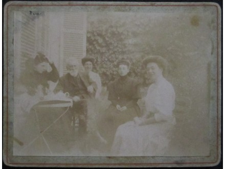 Fotografija na kartonu-Francuska,porodična 1908.