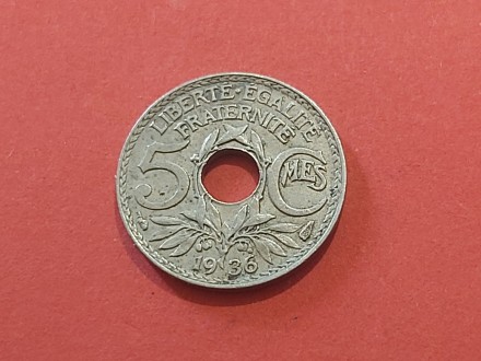 Francuska  - 5 centimes 1936 god