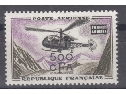 Francuske kolonije Ostrvo Renion 1959 Avio Pošta **