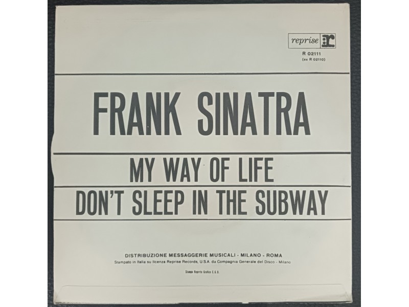 Frank Sinatra-My Way Of Life SP, MINT
