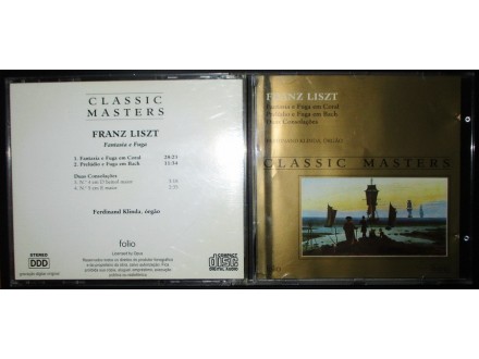Franz Liszt-Fantasia E Fuga CD