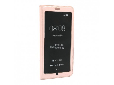 Futrola BI FOLD SMART VIEW za Huawei P20 Lite roze