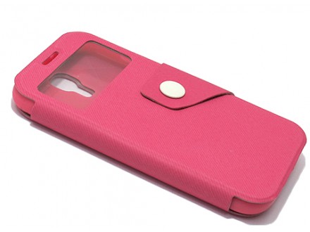 Futrola BI FOLD (prozor) za Samsung Galaxy S4 I9500/I9505 roze