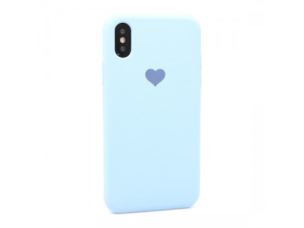 Futrola Heart za Iphone X/XS svetlo plava