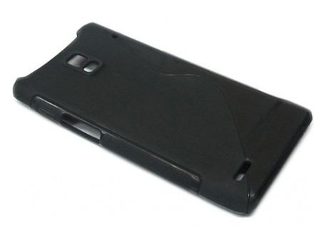 Futrola PVC S-SHAPE za Huawei P1 U9220 Ascend crna