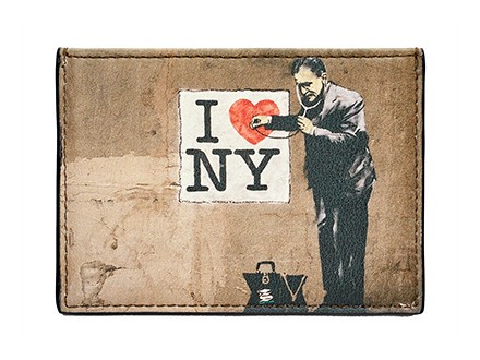 Futrola za kartice - Banksy, NY, Black, 10x7x0.3 cm - Banksy