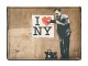 Futrola za kartice - Banksy, NY, Black, 10x7x0.3 cm - Banksy slika 1