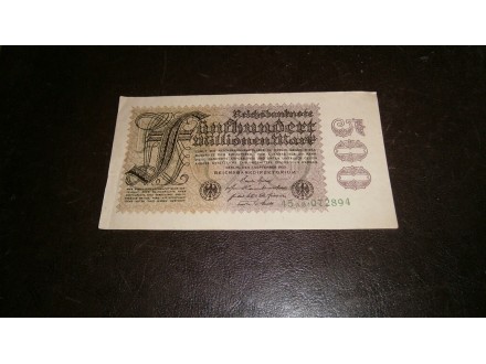 GERMANY 500.000.000 MARK 1923
